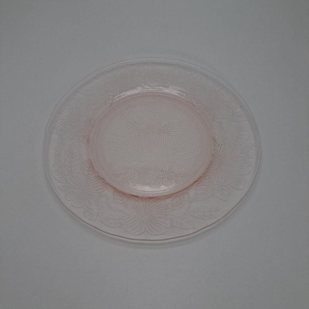 Macbeth-Evans Dogwood Apple Blossom Pink Depression Glass Plate
